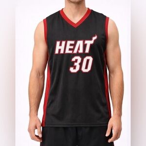 Miami Heat Beasley #30 Black Red NBA Jersey Men’s XL (A350)